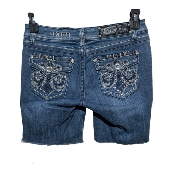LA Idol USA Denim Cut Off Shorts - Picture 2 of 3
